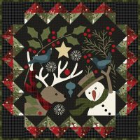 Holly Jolly Flannel Wall Hanging & Table Runner Fabric Kit